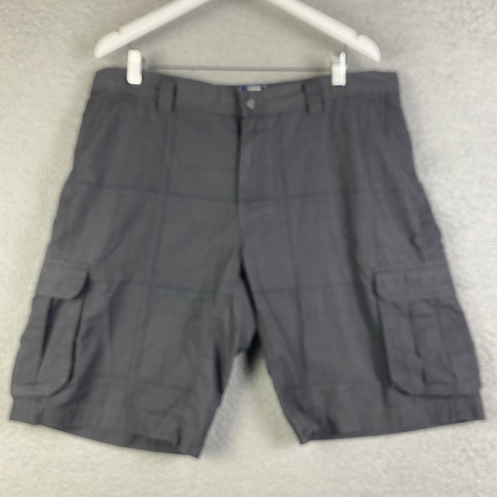 The North Face Cargo Shorts Mens 40 Reg Gray Zip Utility Bermuda Ripstop Outdoor